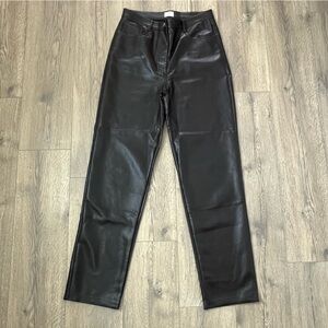 Wilfred The Melina faux leather Pant size 10 Chocolate Brown